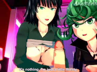 One Punch Man_Hentai: Tatsumaki and_Fubuki Threesome POV