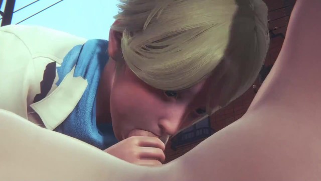 Resident evil 6: Sherry birkin sucks cock