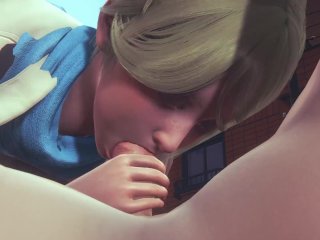 Resident evil 6: Sherry_birkin sucks cock