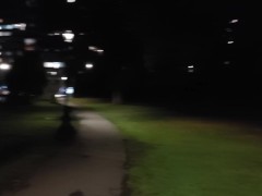 Woman caught mastrubating on park bench at night 
