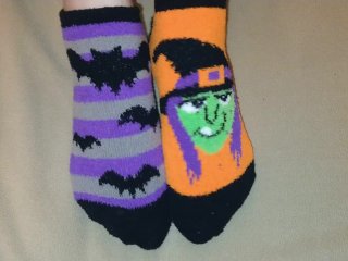 FFF Halloween sock tease