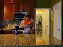 DIRTY Chocolate Covered Big Boob Rub by HUGE-TITTED Mature MOMMY Mistress Thursday