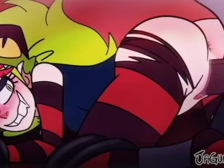 Villainous Cartoon Black Hat Eating Demencia