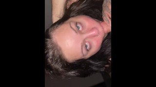 The Second Part Of Big Titty Whore's Wettest And Sloppiest Blowjob Ever
