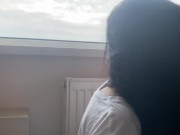 Preview 1 of Early Morning Sex At The Window, Hope Our Neighborhood Dont’t See Us