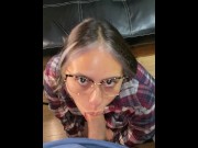 Preview 5 of Gorgeous Sexy Latina Girl With Glasses Loves To Suck Cock