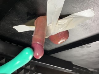 Milking Table 4K *Duct taped his balls and he cums in_my mouth*