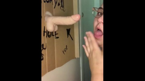 Gloryhole blowjob