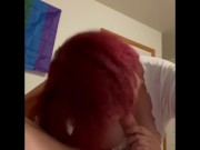Preview 4 of Giving my friend a blow job and he cums on my face
