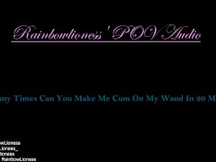 Overstim! How Many Times Can You Make Me Cum On My Wand In 20 Minutes?