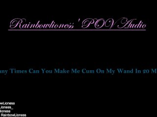 Overstim! How Many_Times Can You Make Me Cum On My_Wand In_20 Minutes?