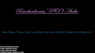 How Many Times Can You Make Me Cum On My Wand In 20 Minutes Overstim