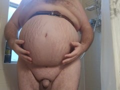 Belted shower inflation. 