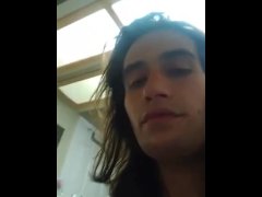 Jacking off 9½" cock