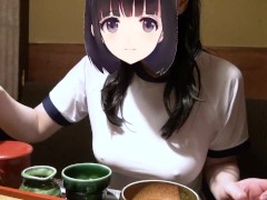 【Ｉカップ変態女子大生とうふ】ブルマに体操着で突入！その後居酒屋でブルマも体操着も脱いで食事中してたら店員が・・・❗❓ - Screenshot 11 of 16 - Public
