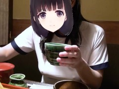 【Ｉカップ変態女子大生とうふ】ブルマに体操着で突入！その後居酒屋でブルマも体操着も脱いで食事中してたら店員が・・・❗❓ - Screenshot 13 of 16 - Running