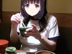 【Ｉカップ変態女子大生とうふ】ブルマに体操着で突入！その後居酒屋でブルマも体操着も脱いで食事中してたら店員が・・・❗❓ - Screenshot 14 of 16 - Big Boobs