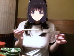 【Ｉカップ変態女子大生とうふ】ブルマに体操着で突入！その後居酒屋でブルマも体操着も脱いで食事中してたら店員が・・・❗❓ - Screenshot 6 of 16 - Public
