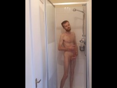 Washing cock in shower