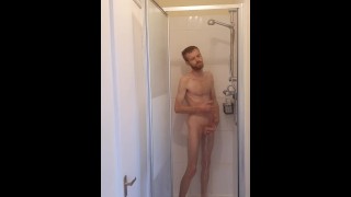 Washing cock in shower