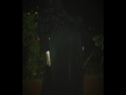 Preview 2 of وأظهرت خطوة شقيقة الحمار My Shameless Arab step Sister exposing her Ass Outdoor on front of the ghat