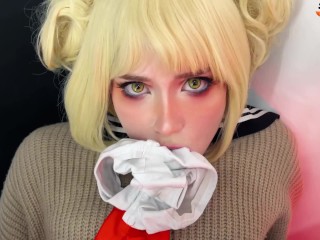 Himiko Toga En Haar Harige Kutje Vieren Haar Achttiende Verjaardag Met Eerste Keer Seks En Creampie.