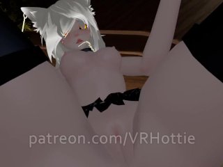 Blonde Cat Girl With Mini Skirt Ready To Submit Fuck You Tail Play Fat AssPOV Lap DanceVRChat