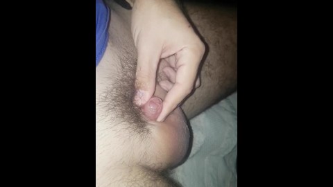 black guy fingering his ass