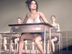 Video Futanari Asian Girls Having Sex in Public Classroom 3D Animation (Part 2)