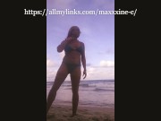Preview 4 of Peeing at another public Beach in Brazil - MILF PEE MAXINE CAYENNE