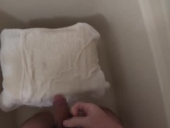 タオルに放尿