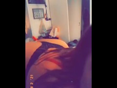 BBW bouncing her ass 