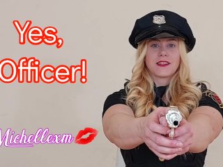 thick blonde, milf, handcuffed arrested, muscle woman