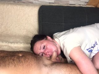 submissive cuckold, big tits, hardcore, blow job