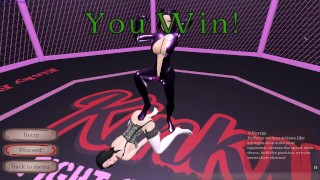 Kinky Fight Club Wrestling Hentai Game Ep 3 Gay Anal Sex Fight On The Rooftop