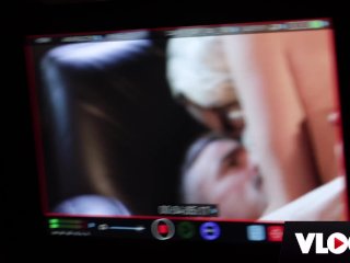 Slender Beauty Emma Hix Spread HerTight Pussy For Huge Cock BTS