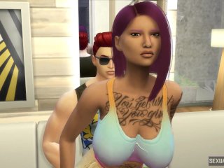 I can't fuck my girlfriend in bed so I use the couch - Sexual Hot Animations