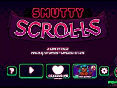 Video Smutty Scrolls [Hentai Halloween game] Cute slime hero banging naughty witches