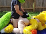 Preview 4 of Furry backyard Sex