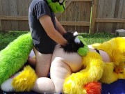 Preview 5 of Furry backyard Sex