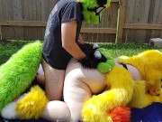 Preview 6 of Furry backyard Sex