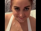Pawg tittyfuck ends with facial