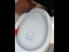 Quickly And Quietly So The Bosses Don't Catch!! {First cumshot failed; Second attempt}