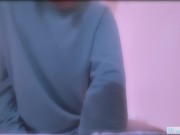 Preview 3 of Pseudo sex # 2 Mint green pajamas. Butt / Japanese / Amateur / Slender / Selfie / Hentai / Erotic /