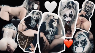 Juggalette Evil Clown Messy Blowjob POV Fuck Till Cumshot Fake Cum Whipped Cream