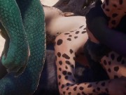 Preview 5 of Furry gangbang | wild life
