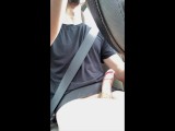JERKING OFF on a Long Drive... ALMOST CAUGHT by Construction Worker 😈