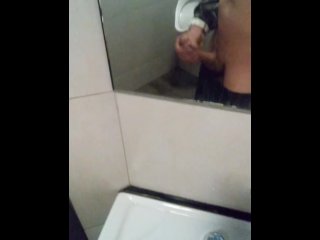 Big cock in public toilet