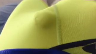 Japanese soccer player squeezes cowper fluid through his spats