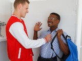 Bully Him - Class Bully Humps Sexy Black Nerd In The Restrooms For Refusing To Give Him His Homework